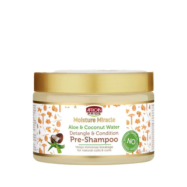 Pré-shampoing Moisture Miracle à l'aloe vera et à l'eau de coco d'African Pride