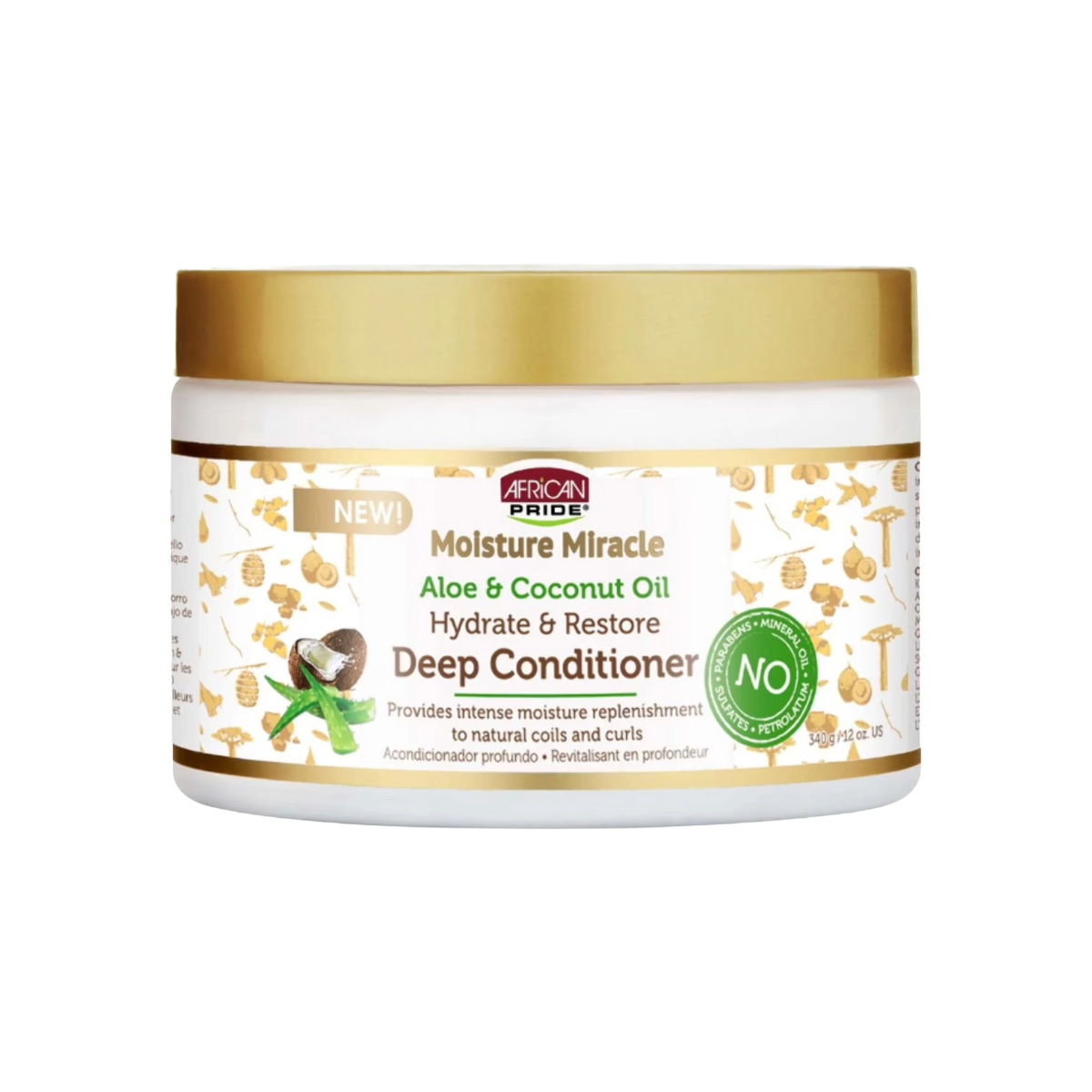 AFRICAN PRIDE Moisture Miracle Après-shampoing profond 12oz