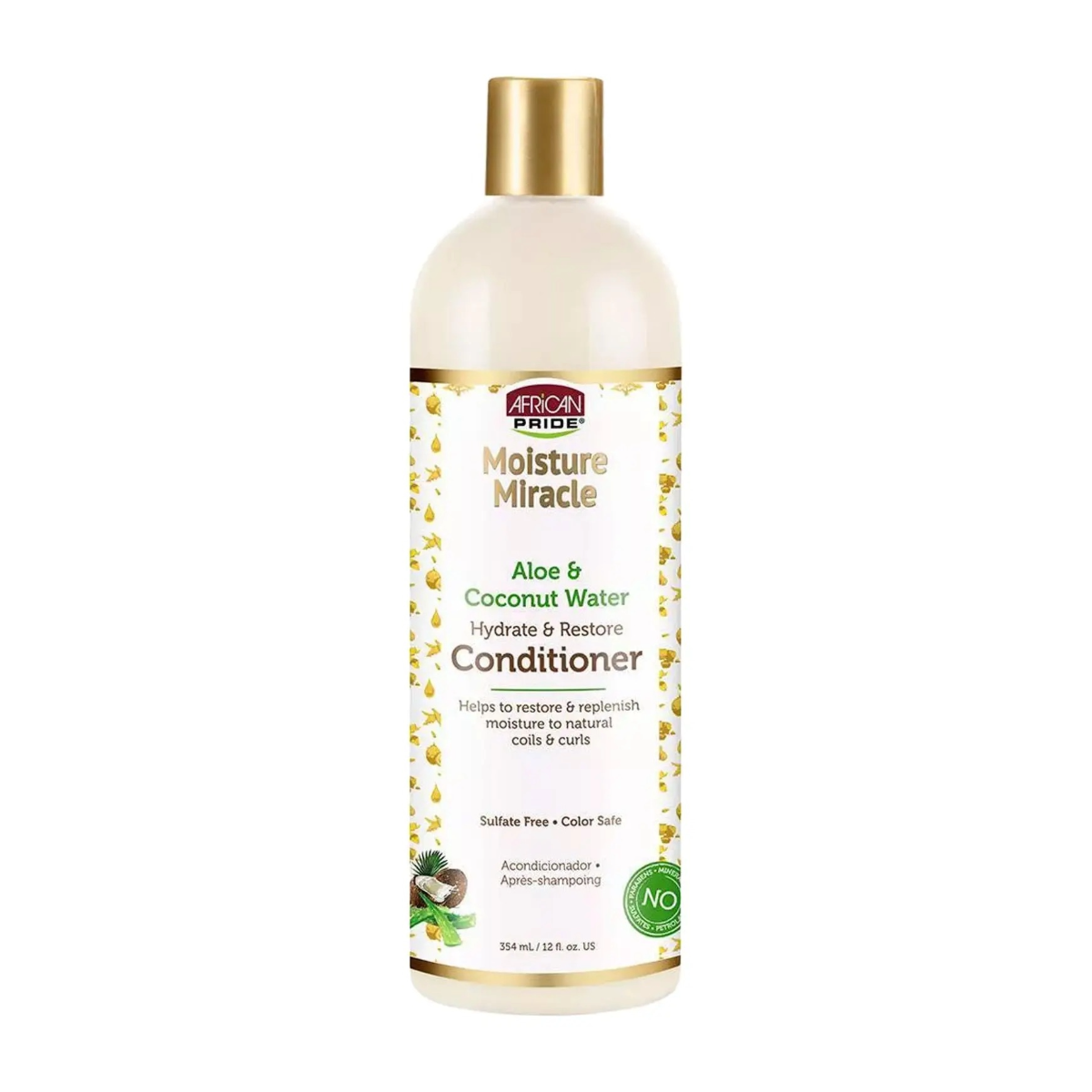 AFRICAN PRIDE Moisture Miracle Après-shampoing à l'aloe et à l'eau de coco 12oz