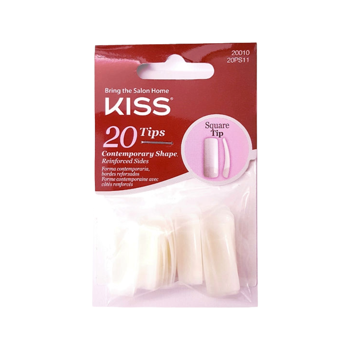 Ongles Acryliques Unis Pointe Carrée 20pcs #20PS11
