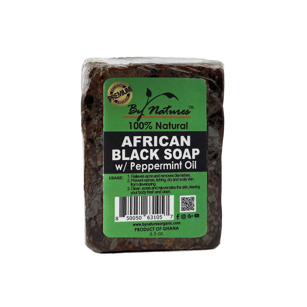 Savon noir africain [huile de menthe poivrée] 