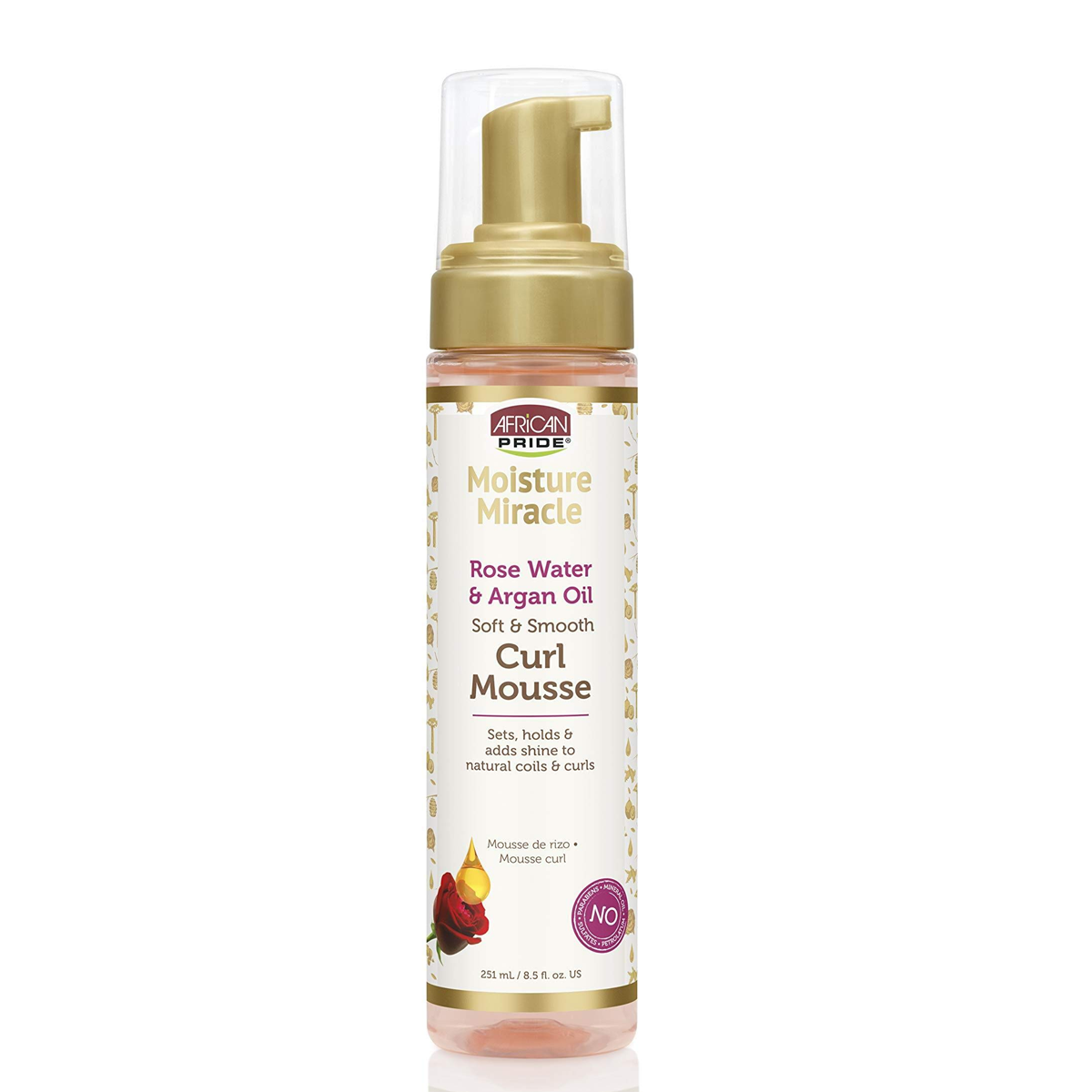 Moisture Miracle Rose Water & Argan Oil Curl Mousse