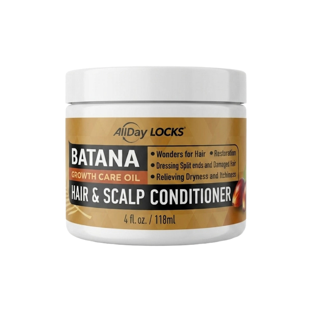 AllDay LOCKS Après-shampoing pour cheveux et cuir chevelu Batana 4oz