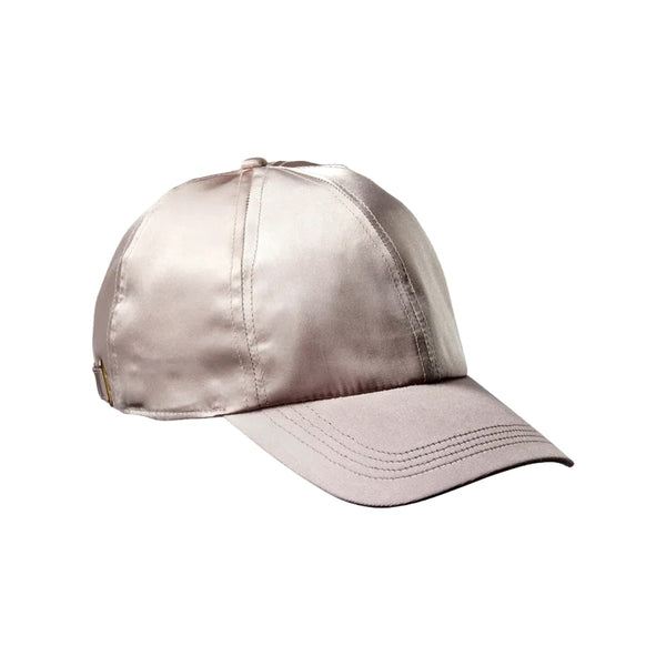 Casquette de baseball en satin soyeux [Beige] #FH010