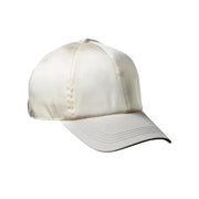 All Over Silky Satin Baseball Cap [White] #FH011