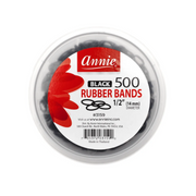 Annie Rubber Bands 1/2" 500pcs [Black] #3159