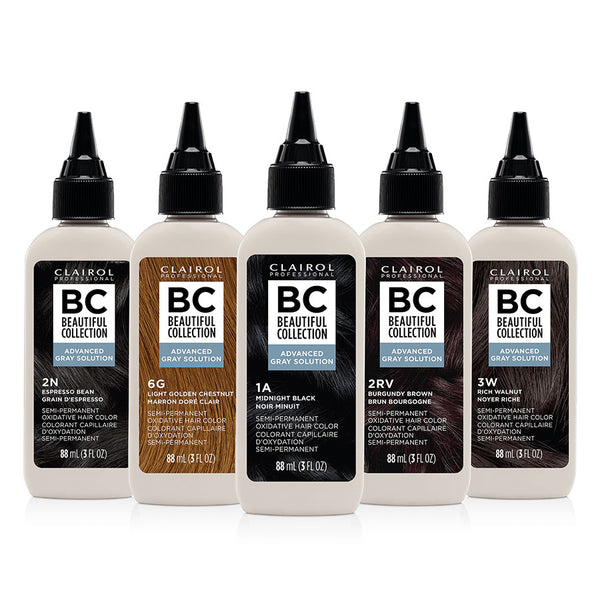 BEAUTIFUL COLLECTION Advanced Gray Solutions Semi Permanent Hair Color 3 oz