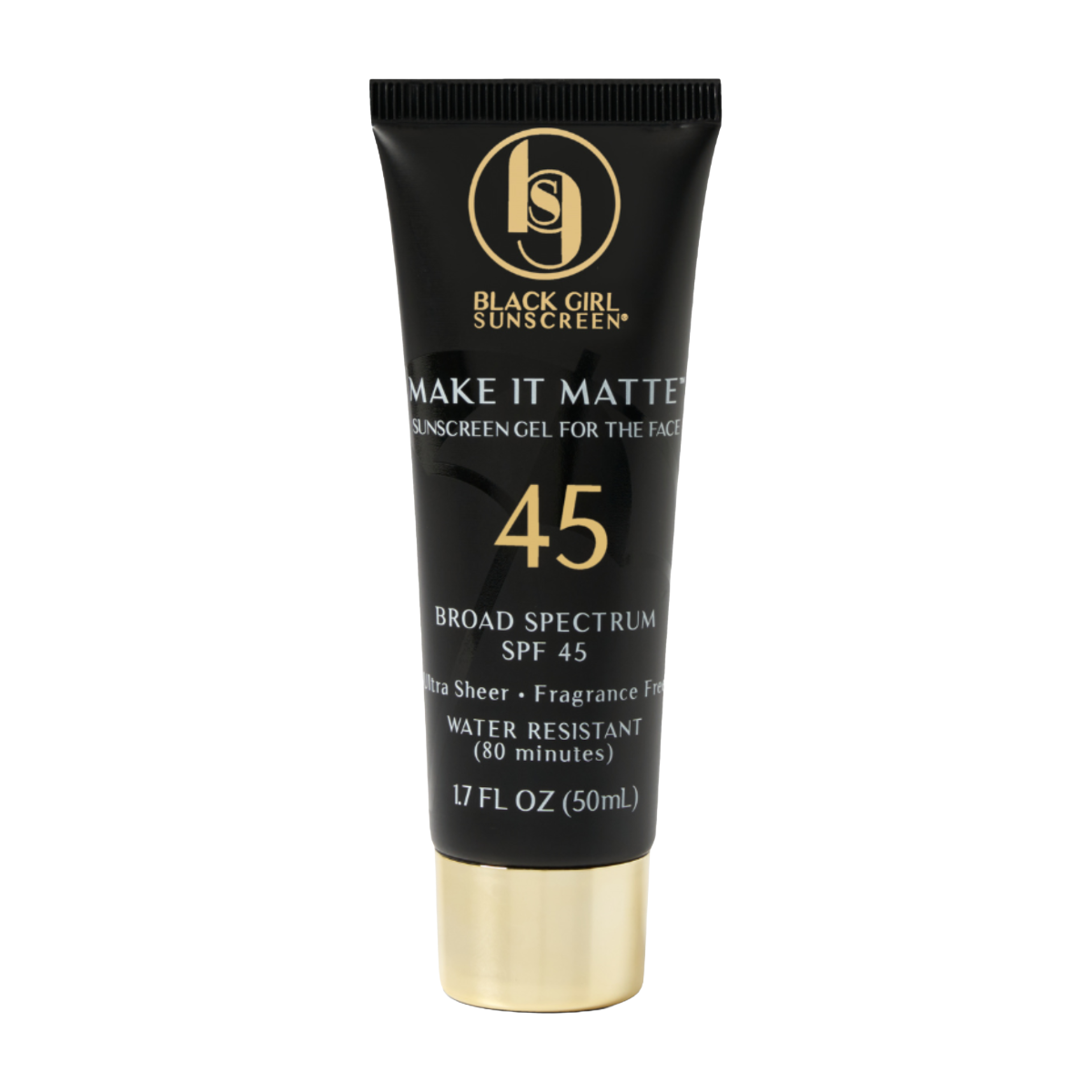 BLACK GIRL SUNSCREEN Make It Matte Sunscreen Gel SPF 45 1.7oz