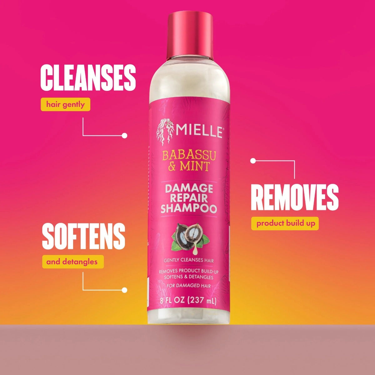 Shampoing réparateur de dommages Babassu &amp; Menthe