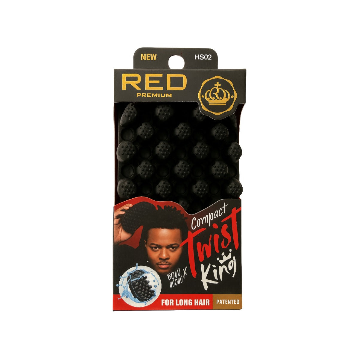 Brosse coiffante de luxe Bow Wow X Twist King Premium [Mini] #HS02