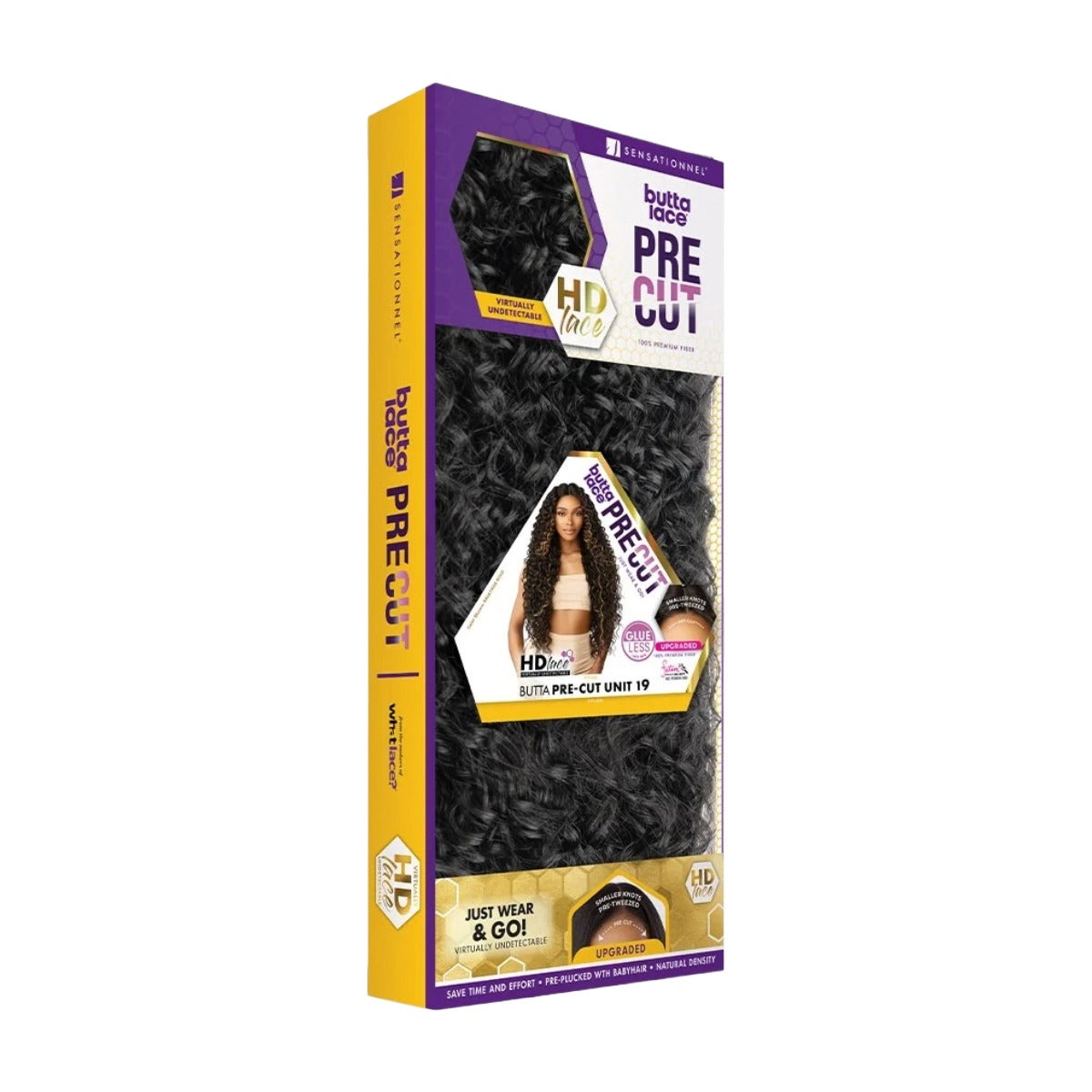 Perruque en dentelle prédécoupée, unité 19