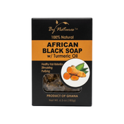 By Natures Savon noir africain [Huile de curcuma] 6oz