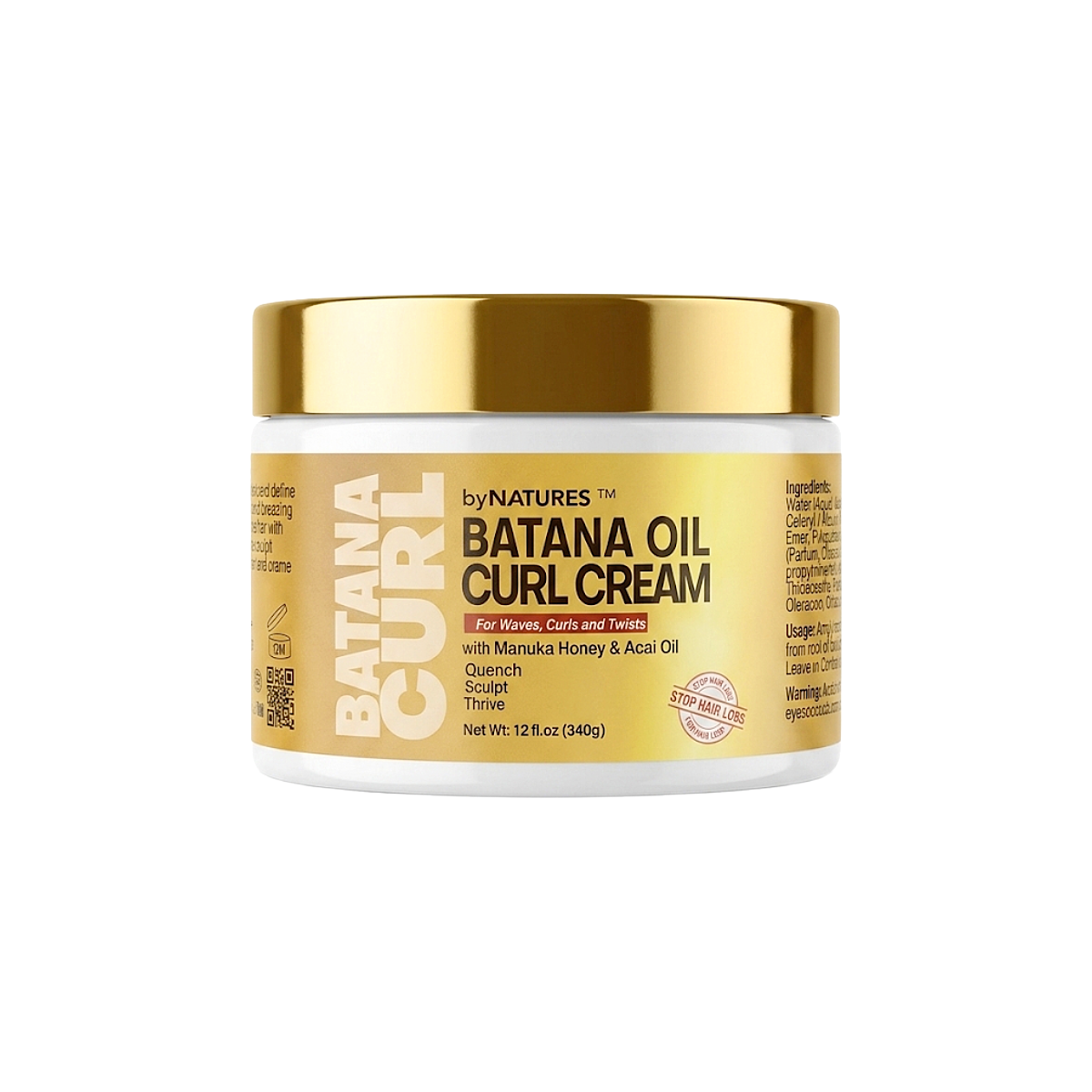 By Natures Batana Oil Curl Cream 12oz