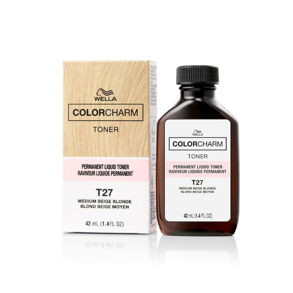 COLOR CHARM Permanent Liquid Hair Toner [T27 - Medium Beige Blonde]
