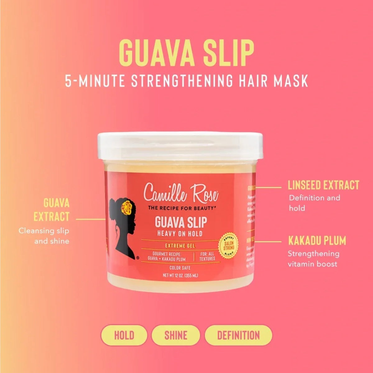 Camille Rose Guava Slip Extreme Gel 12oz