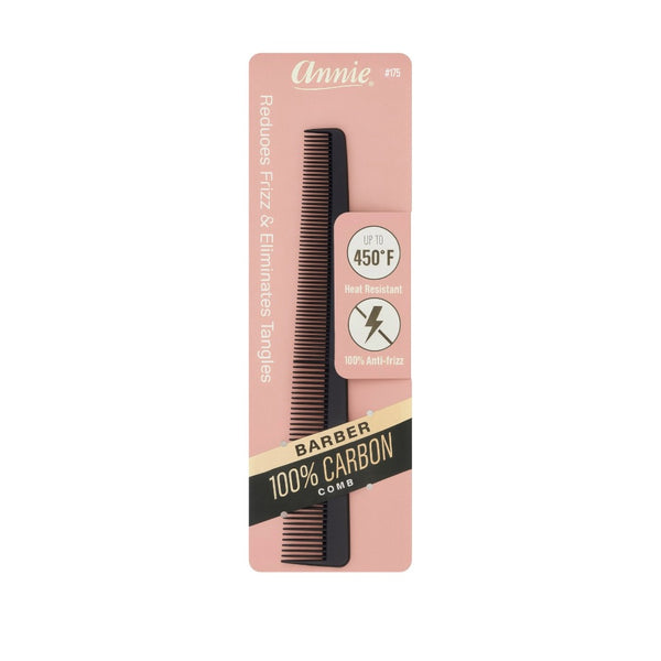 Peigne de barbier en carbone #00175 [Noir]