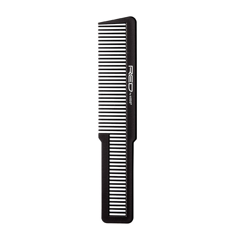 RED BEAUTY by KISS carbon fiber clipper over comb black barber styling comb with dual teeth