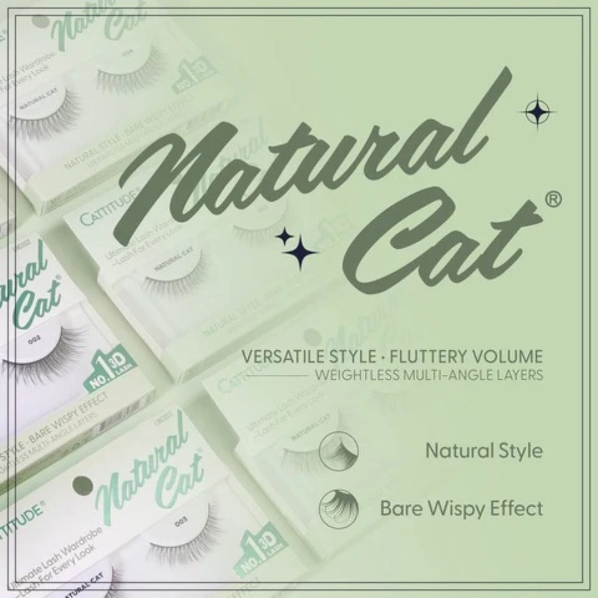 Cattitude Lash Natural Cat 4 Pairs #4LNC002