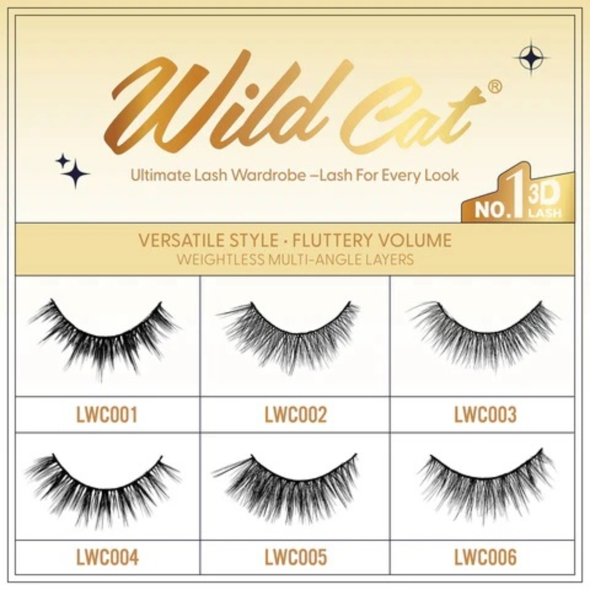 Cattitude Lash Wild Cat 4 Paires #4LWC004