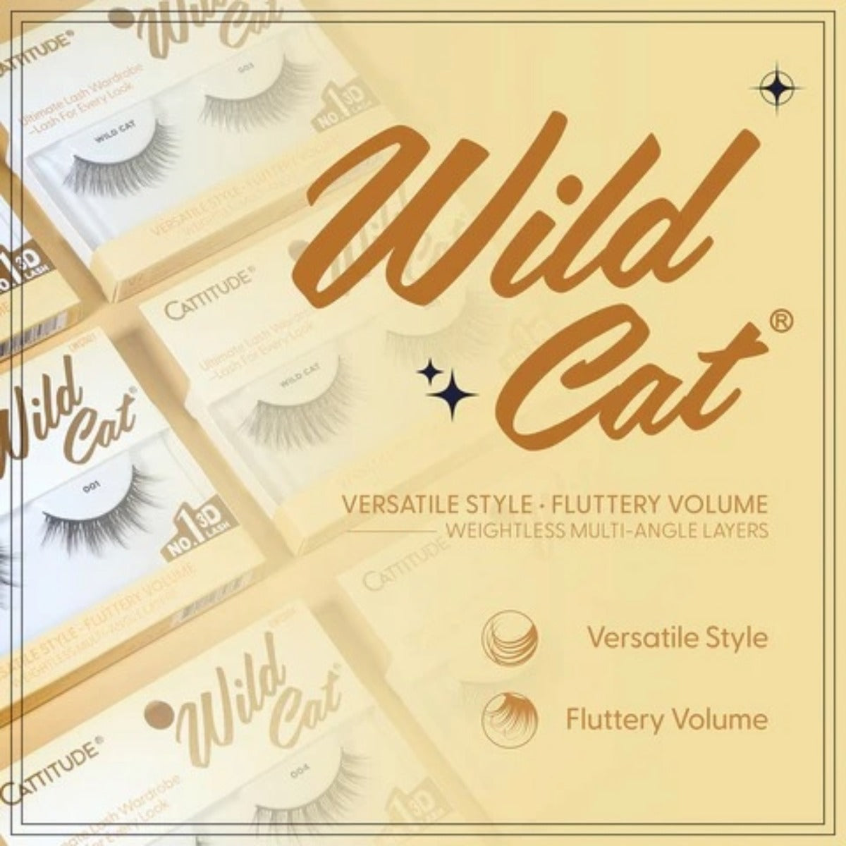 Cattitude Lash Wild Cat 4 Pairs #4LWC003