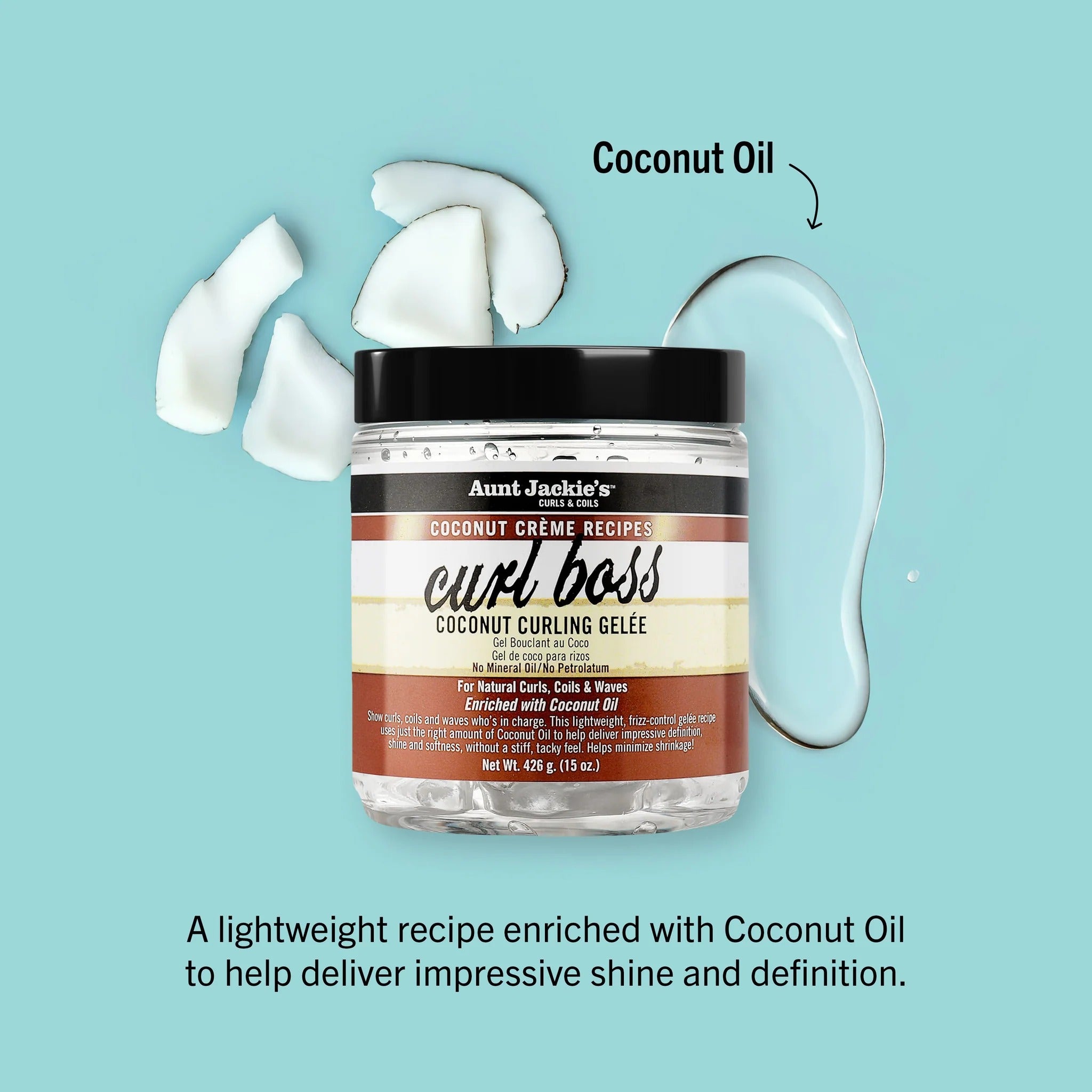 Coconut Creme Curl Boss Coconut Curling Gelee