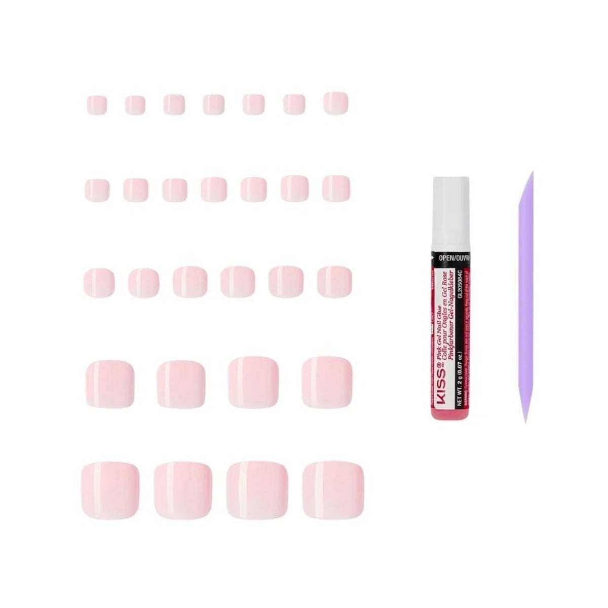 Color Faux Ongles Pour Orteils Plus Larges [Glory] #CFCT103