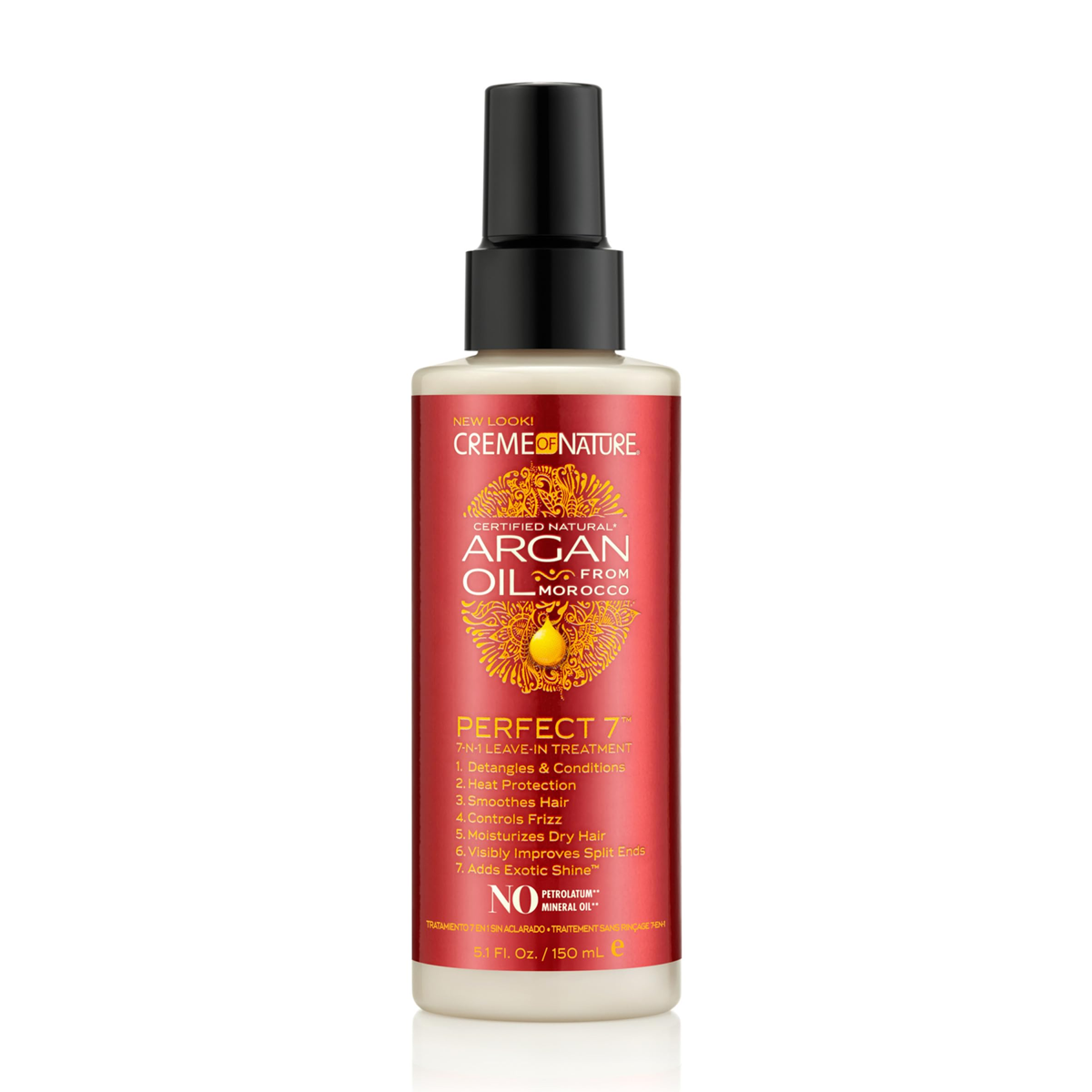 Crème de la nature Argan Oil Perfect 7 7-N-1 Leave-In Treatment