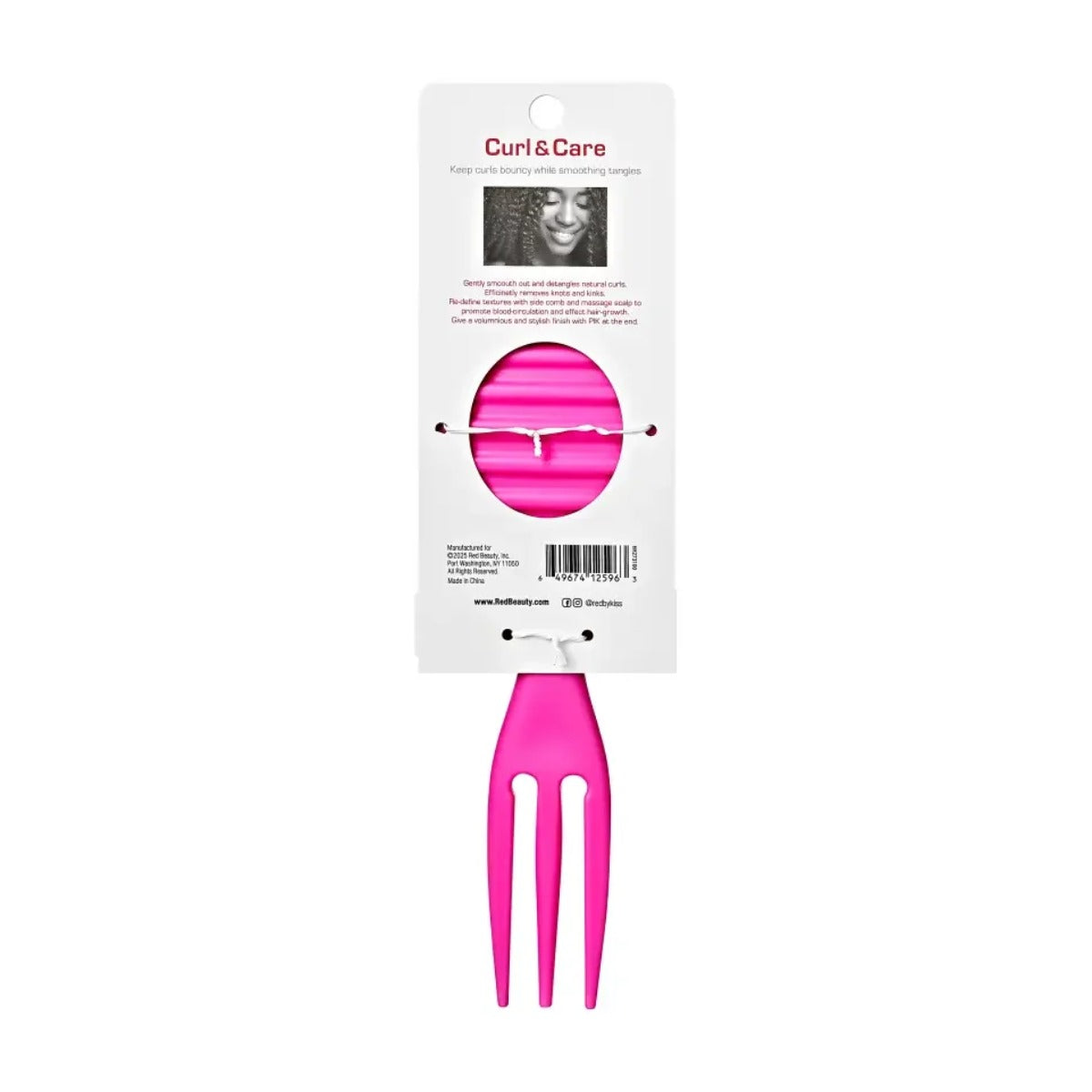 Curl & Care Detangle Brush [Pink] #HH273