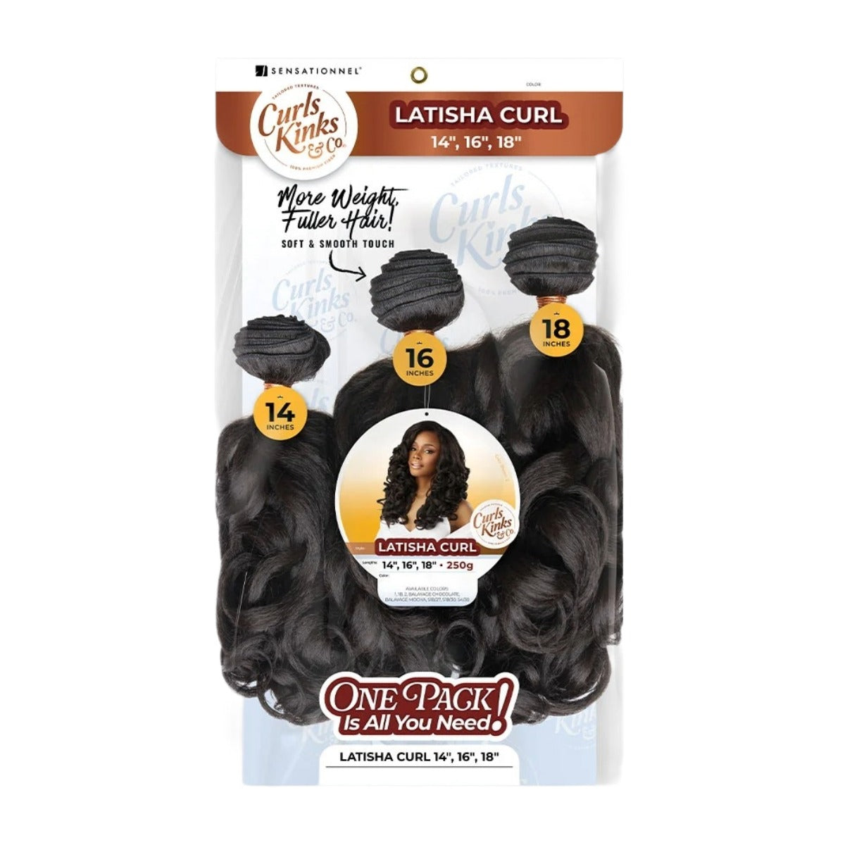 Curls Kinks & Co Multi Latisha Curl 14"16"18"