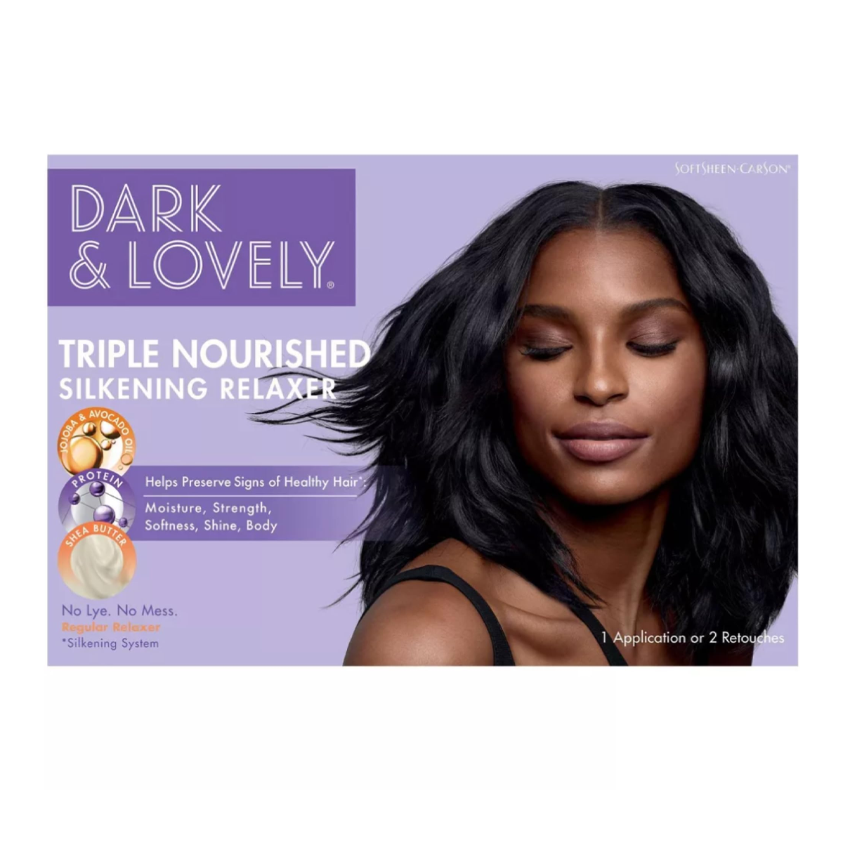Coffret défrisant soyeux triplement nourrissant DARK AND LOVELY - Régulier