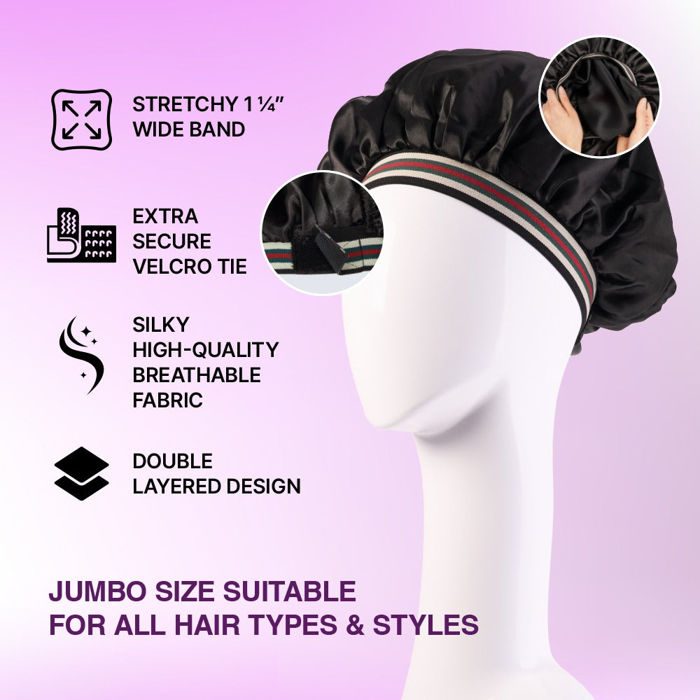 Day & Night Adjustable Fashion Bonnet #HQ242 [Stripe]