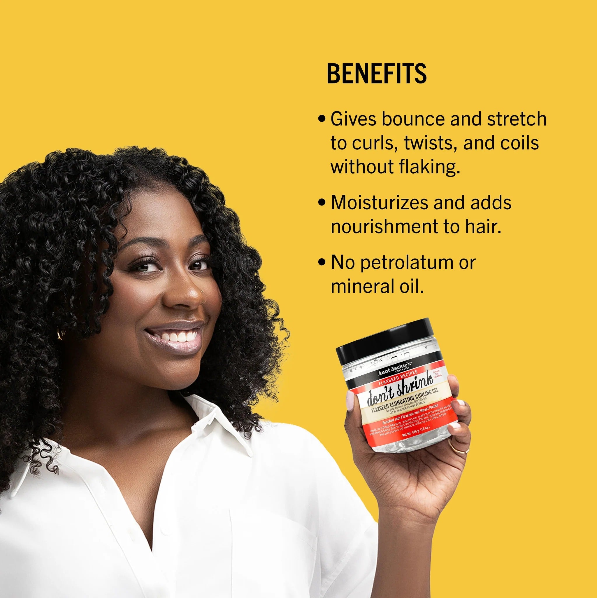 Gel allongeant et bouclant aux graines de lin Don't Shrink