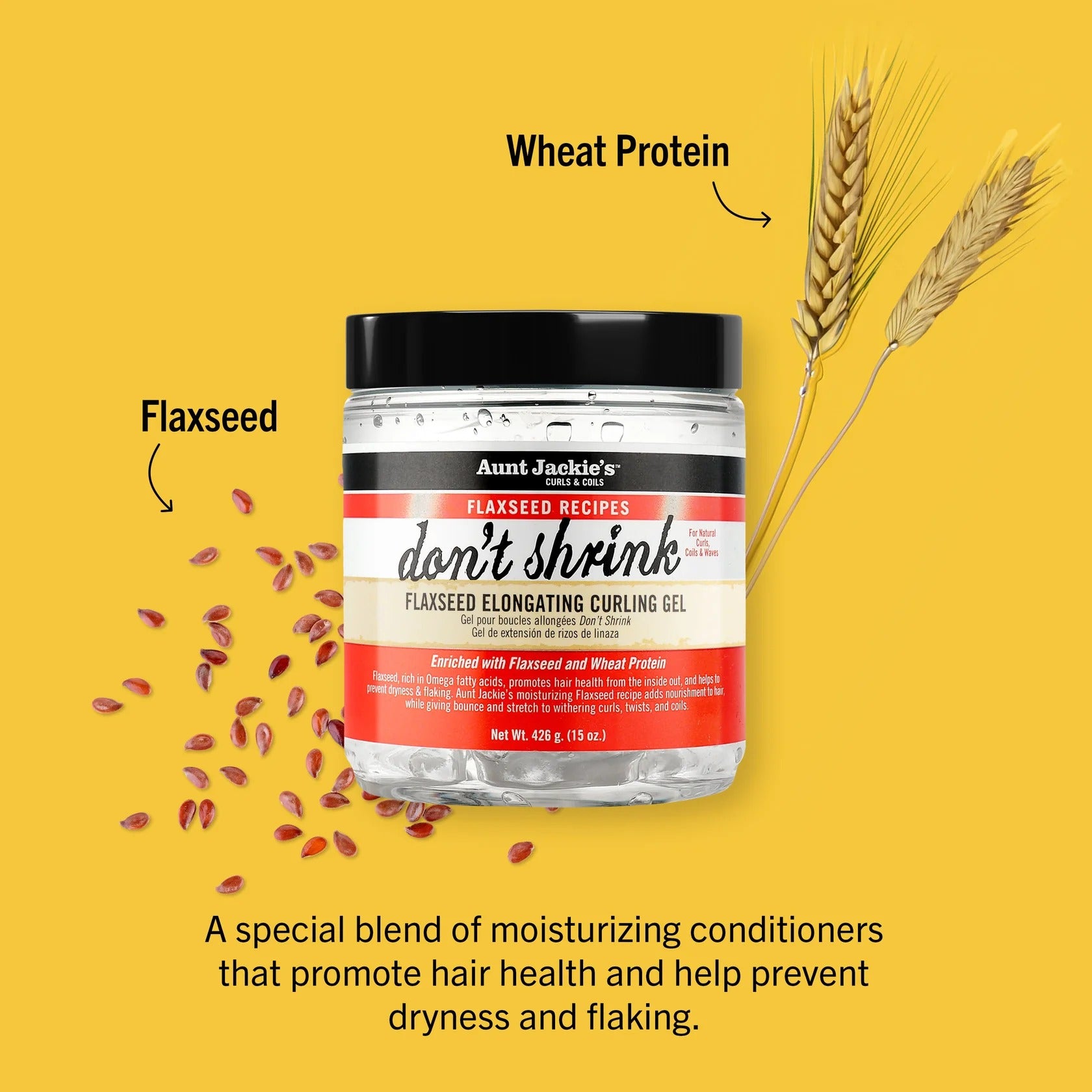 Gel allongeant et bouclant aux graines de lin Don't Shrink