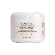 Earth To Me Collagen & Vitamin E Face & Body Cream 8oz