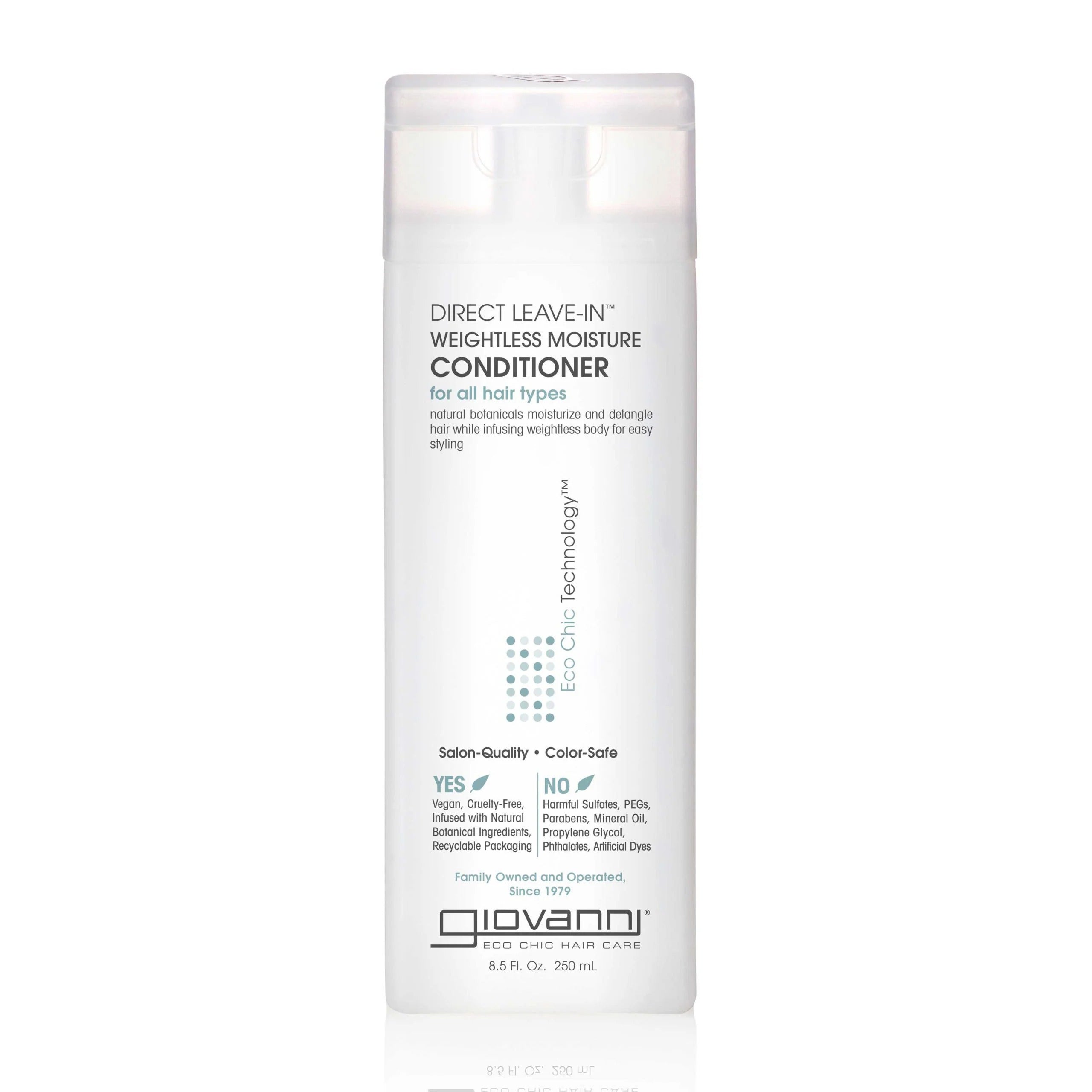 Après-shampoing hydratant sans rinçage Giovanni Eco Chic Hair Care Direct, 241 g