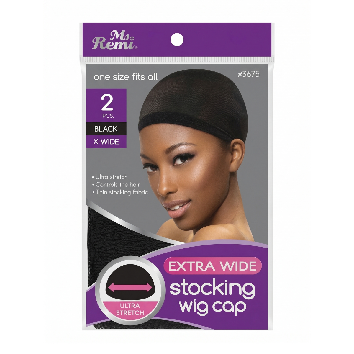 Bonnet de Perruque Extra Large en Résille 2 Pièces [Black] #3675