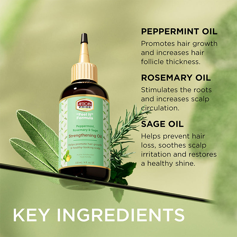 "Feel It" Formula Peppermint, Rosemary & Sage Strengthening Oil
