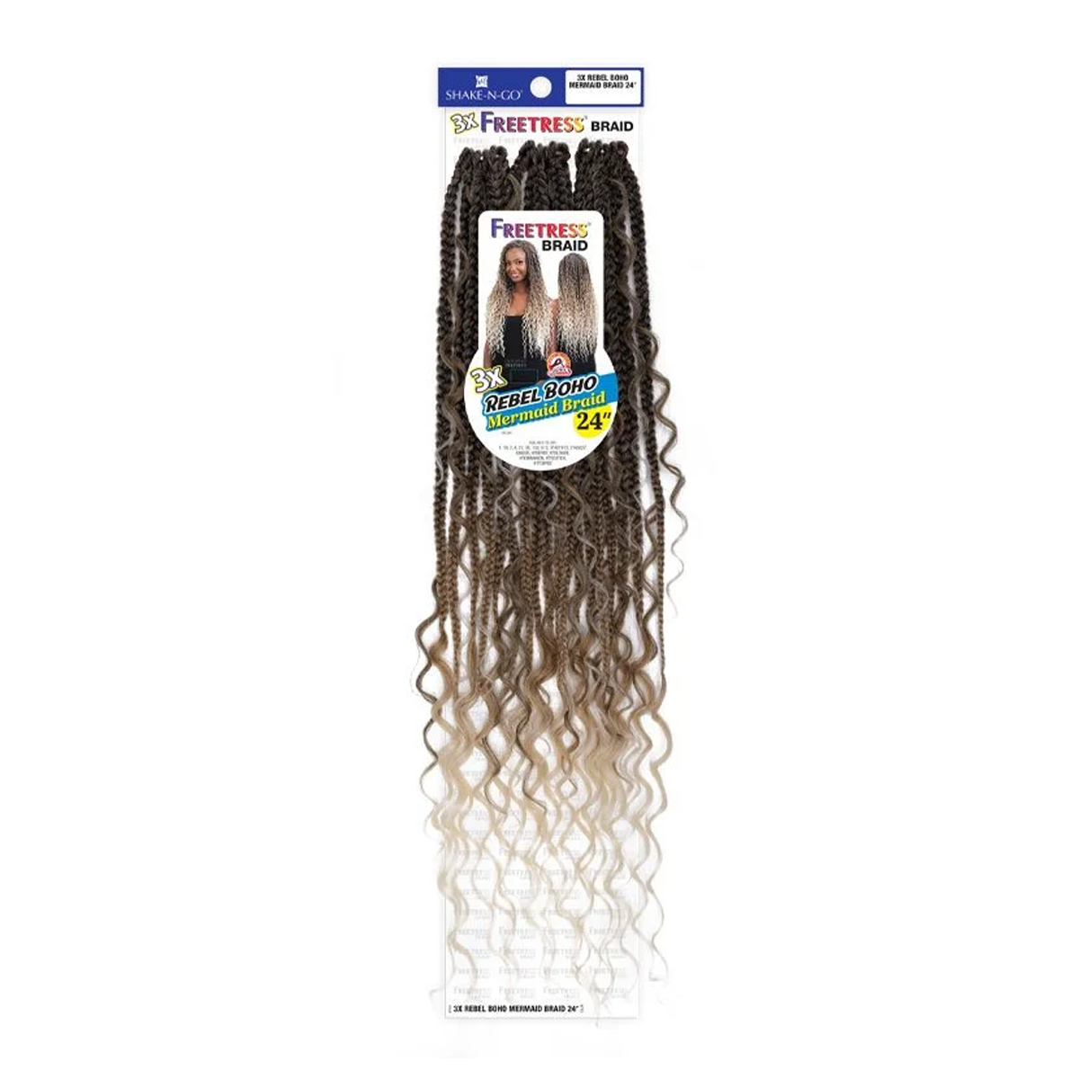 Freetress Rebel Tresse Bohème Sirène 24" 3x