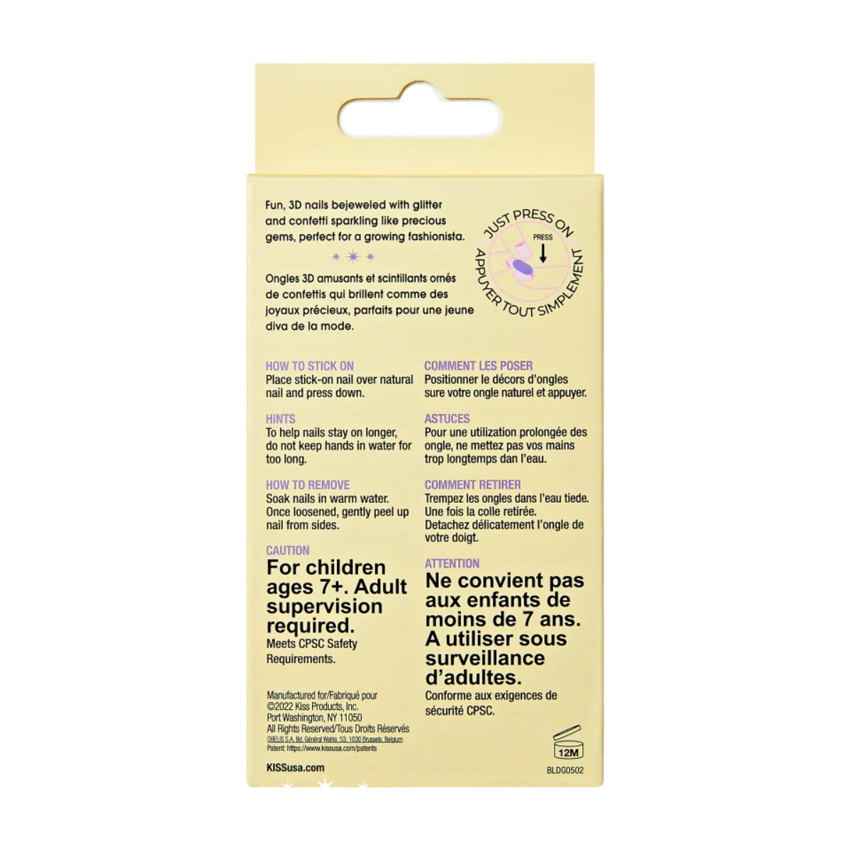 GOLD FINGER Little Diva Faux Ongles Autocollants [Fantasy Dream] #BLDG08