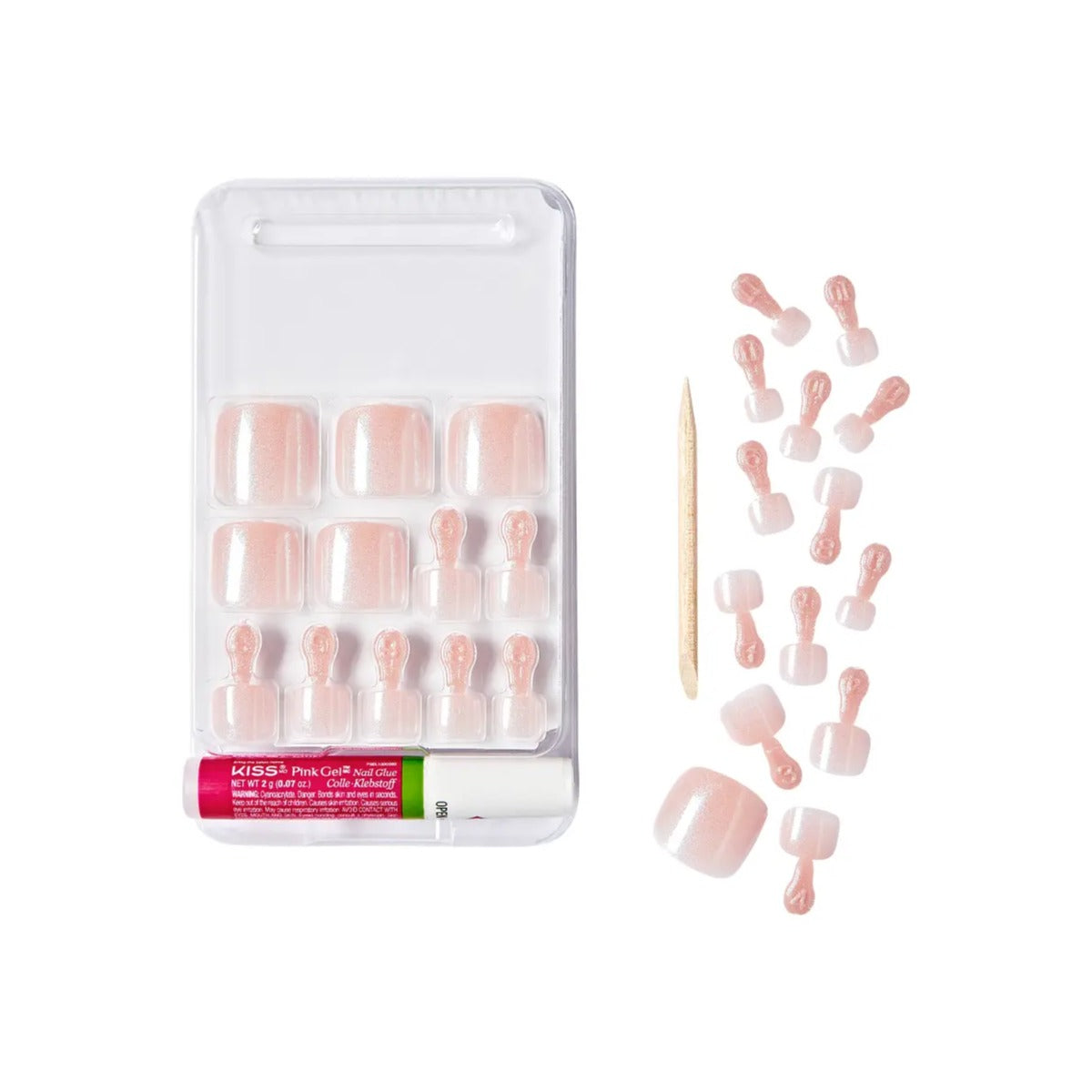 GOLD FINGER Solid Color Ongles D’orteils En Acrylique [Treat me] #GCT08