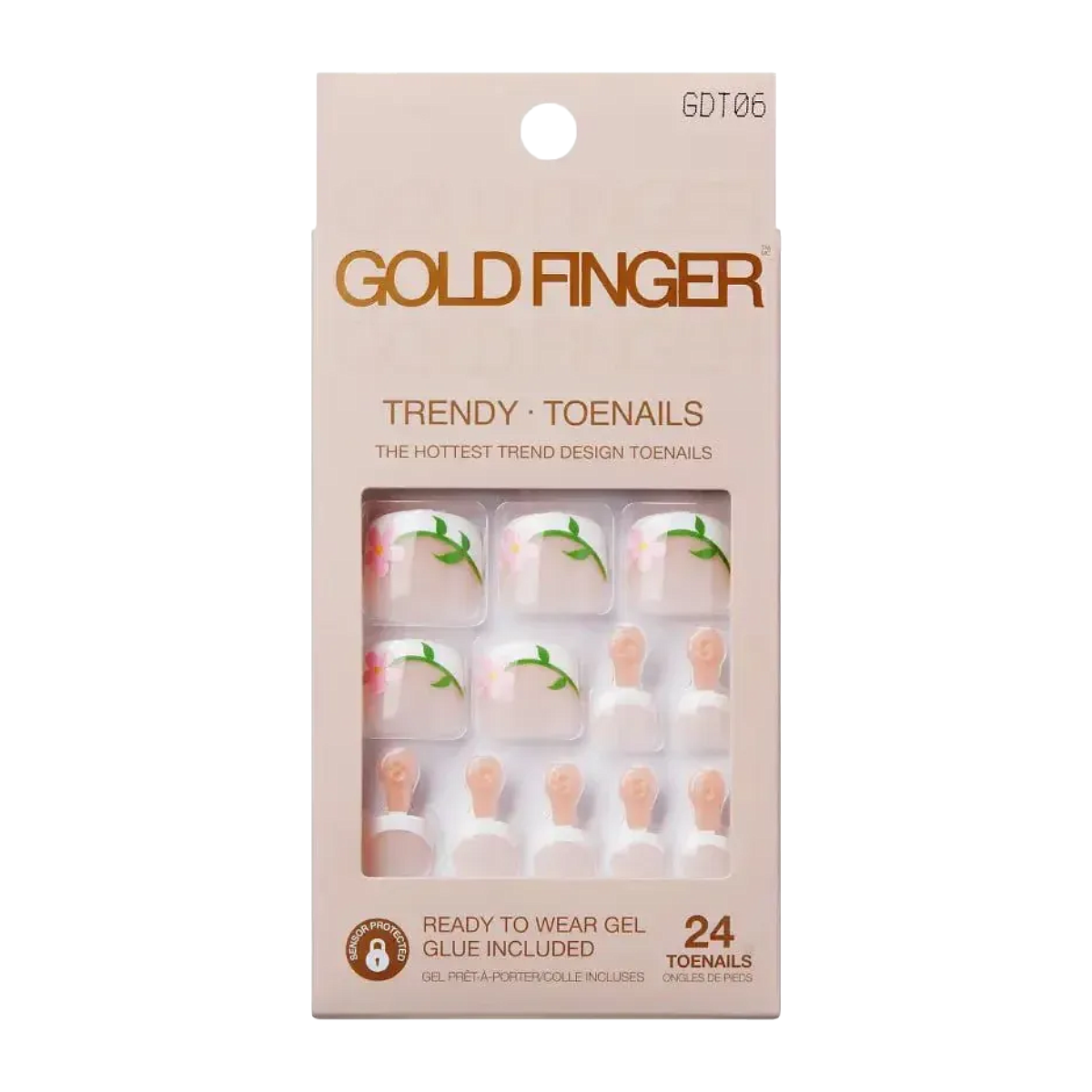 GOLD FINGER Trendy Toenails [The Vibe] #GDT06
