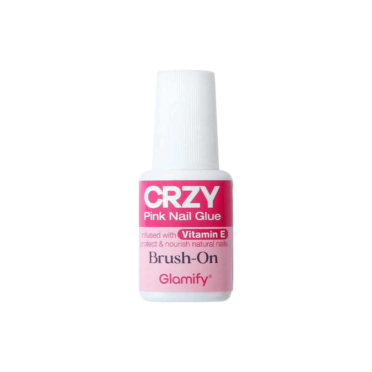 Glamify CRZY Pink Nail Glue [Brush On] #NGCH02