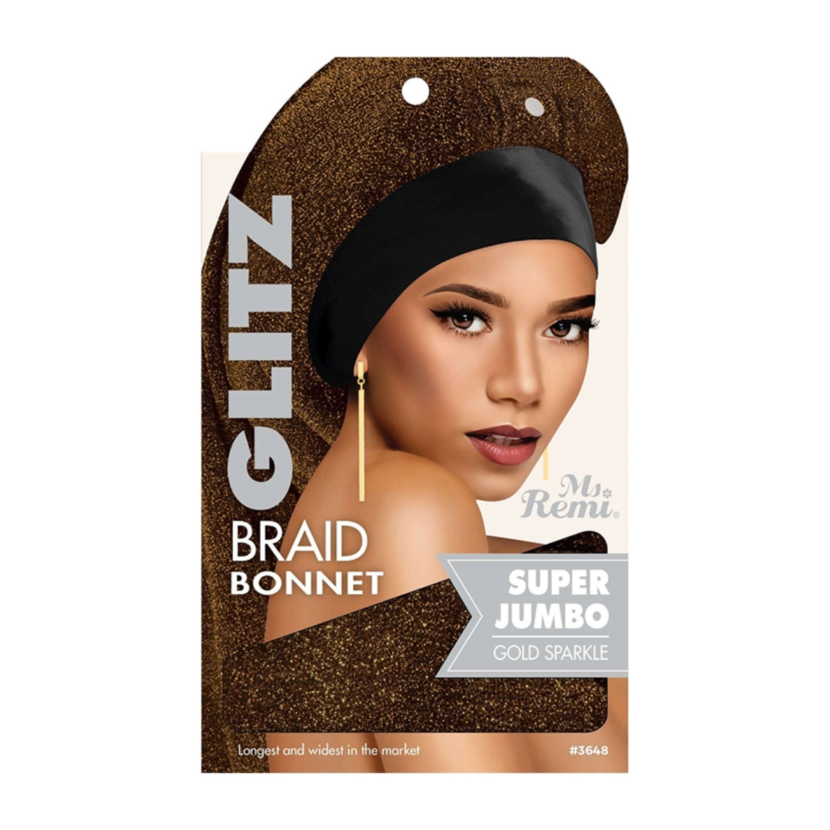 Glitz Braid Bonnet Jumbo XL [Assorted Color] #3648
