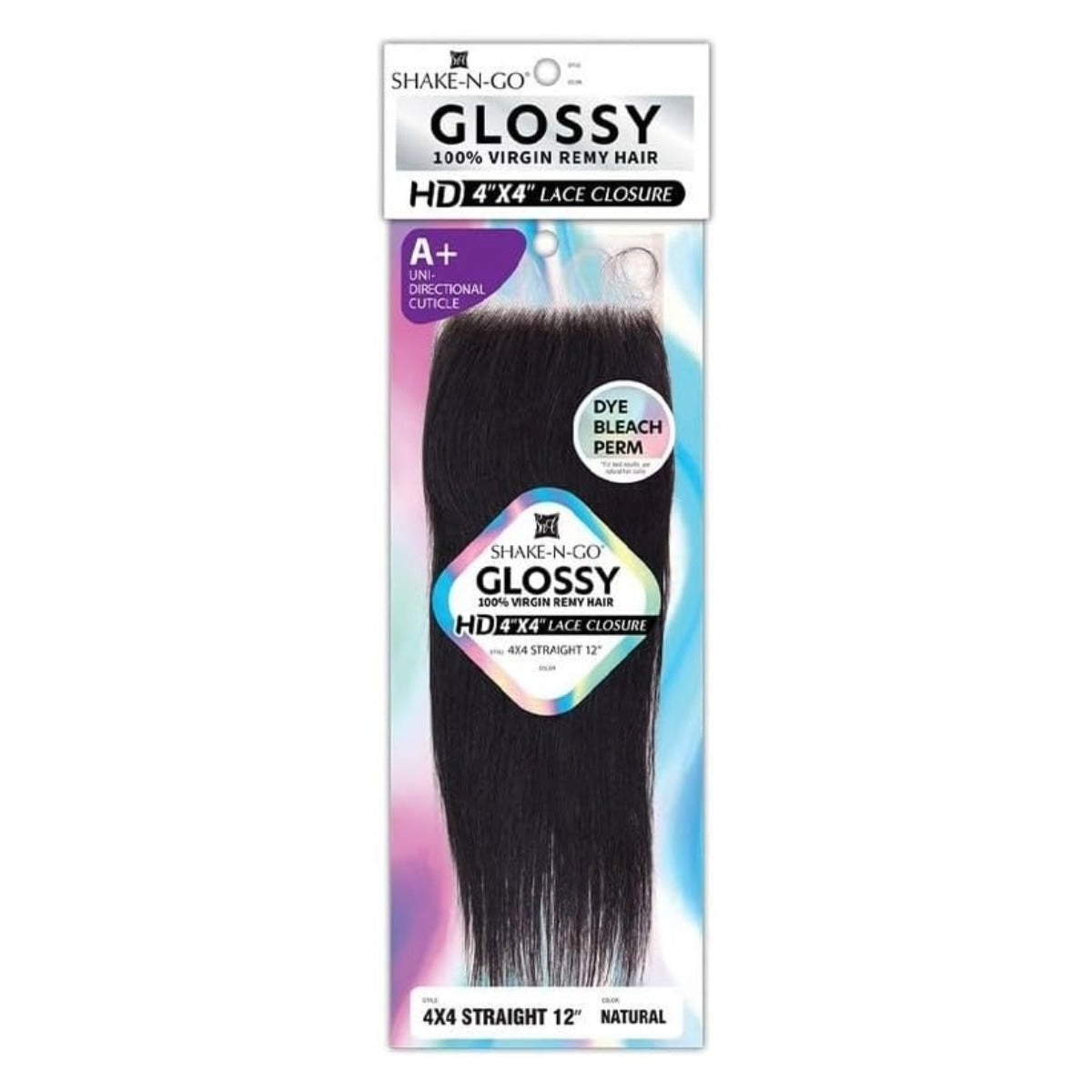 Fermeture U/H brillante 4X4 droite 12"