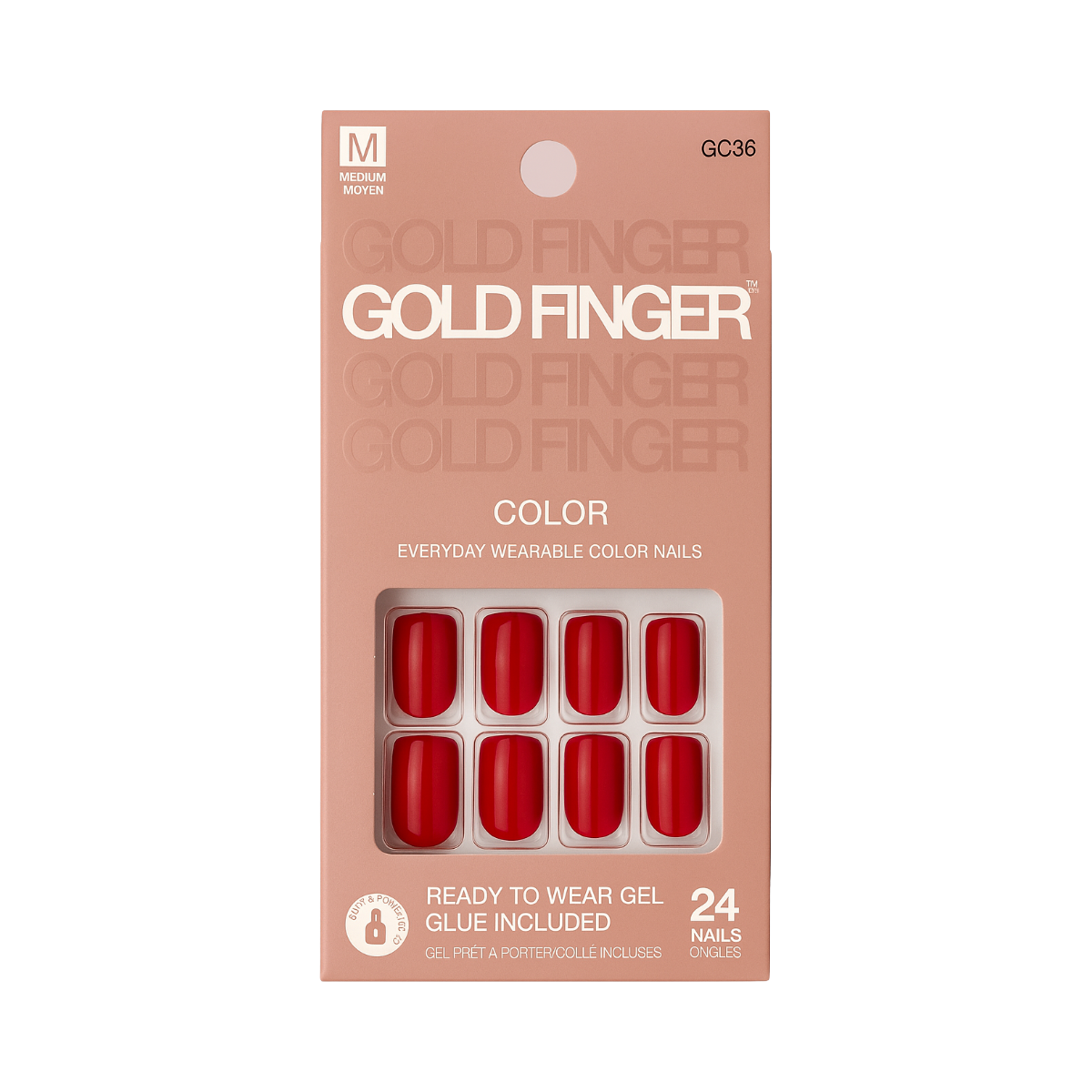 Ongles couleur or [Holding U] #Gc36