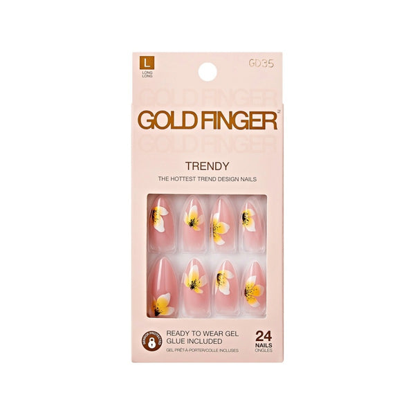 Gold Finger Trendy Nails [Live Forever] #GD35
