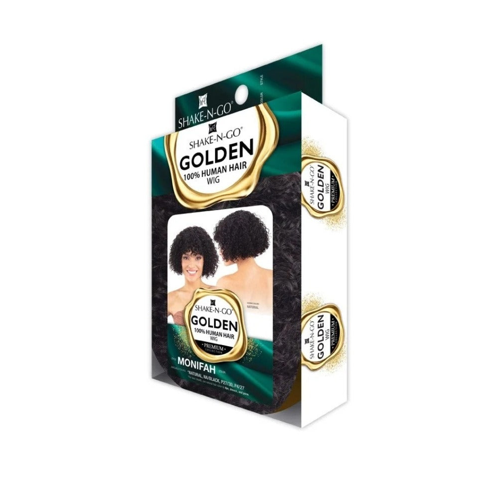 Perruque dorée 100 % cheveux humains Monifah