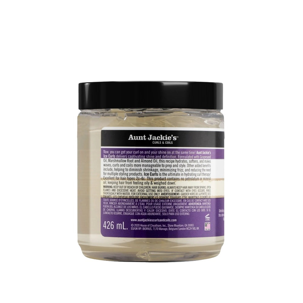 Gelée glacée aux pépins de raisin pour boucles brillantes