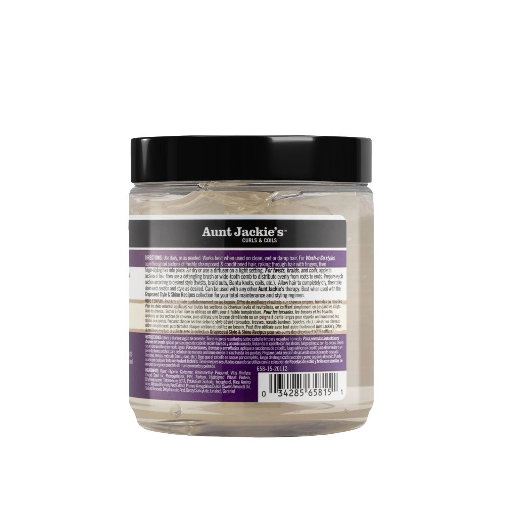 Gelée glacée aux pépins de raisin pour boucles brillantes