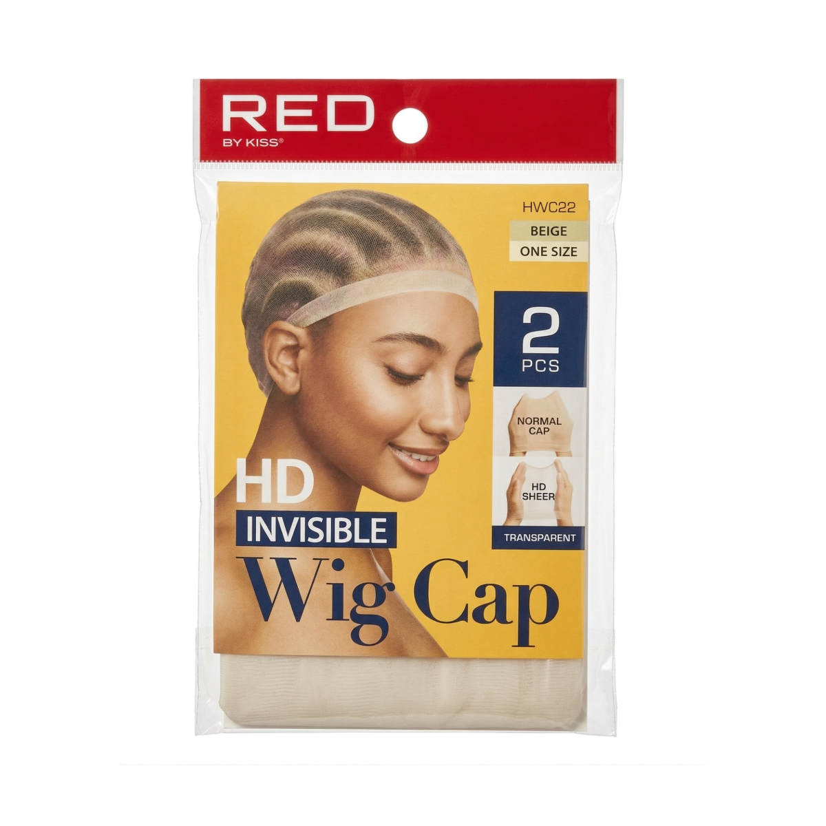 Bonnet de perruque invisible HD 2 pièces [Beige] #HWC22